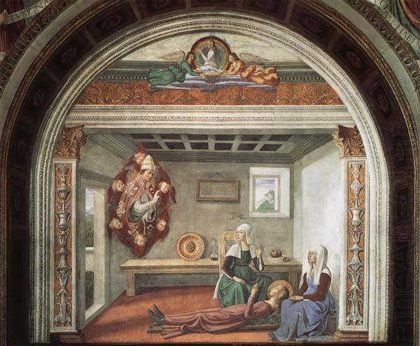 Domenicho Ghirlandaio Tod der Hl.Fina china oil painting image
